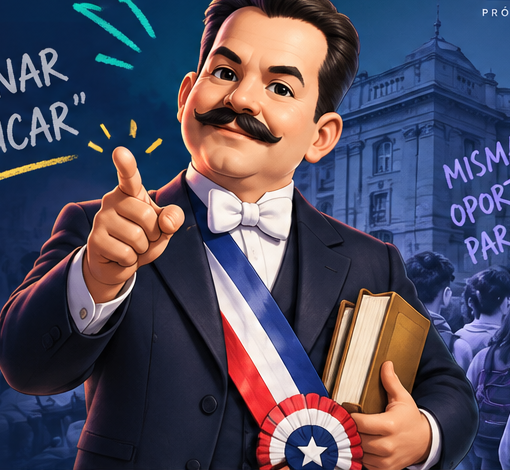 Peter, personaje ilustrado inspirado en Pedro Aguirre Cerda